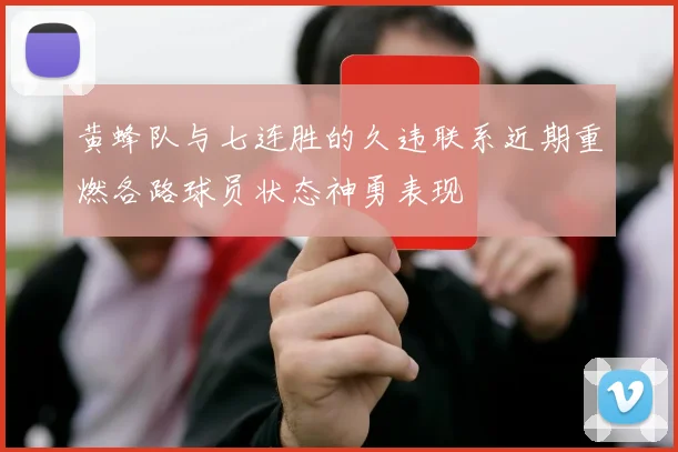 黄蜂队与七连胜的久违联系近期重燃各路球员状态神勇表现